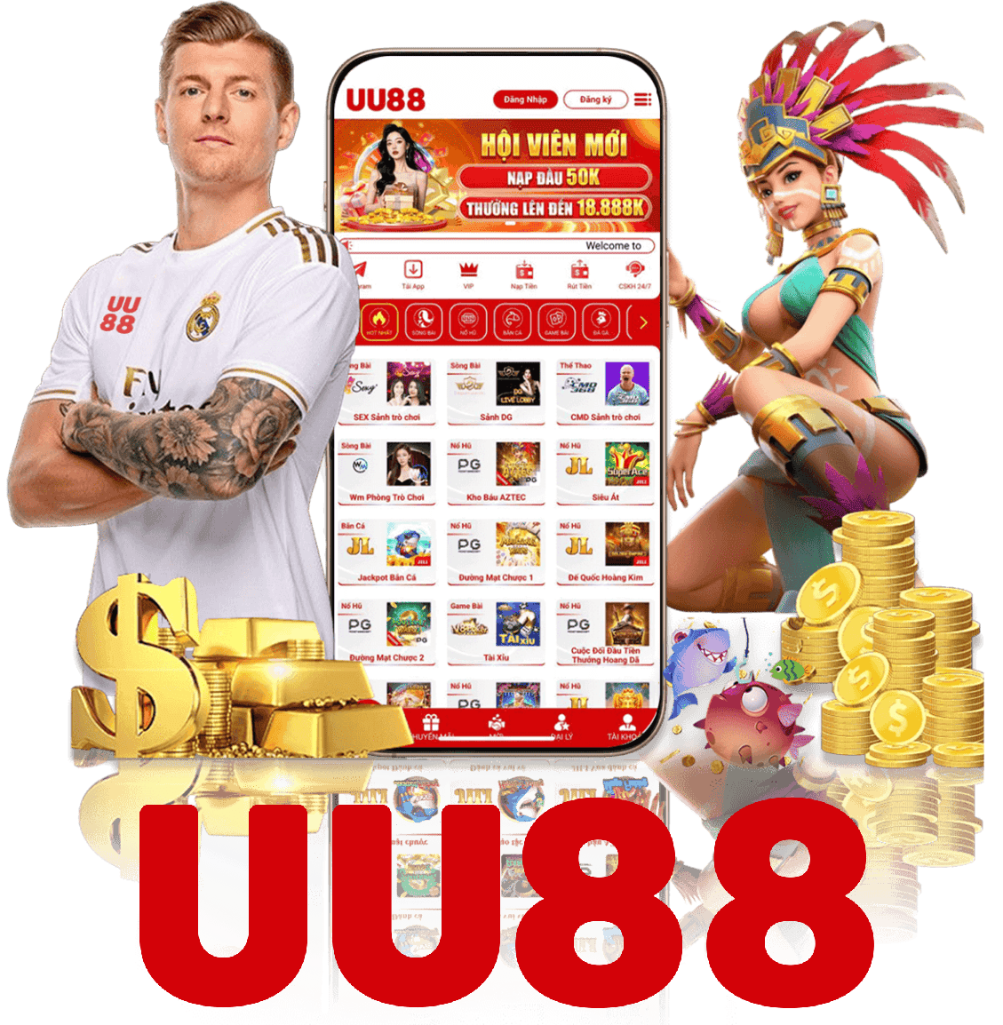 Giao diện ứng dụng UU88
